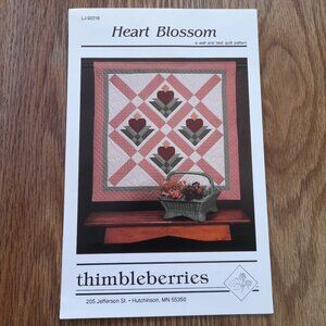 Heart Blossom Wall and Bed Quilt Sewing Pattern by Thimbleberries Vintage 90s